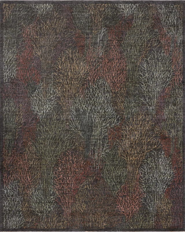 Loloi Winchester WNC-10 Traditional Power Loomed Ink, Multi Rug - main flat