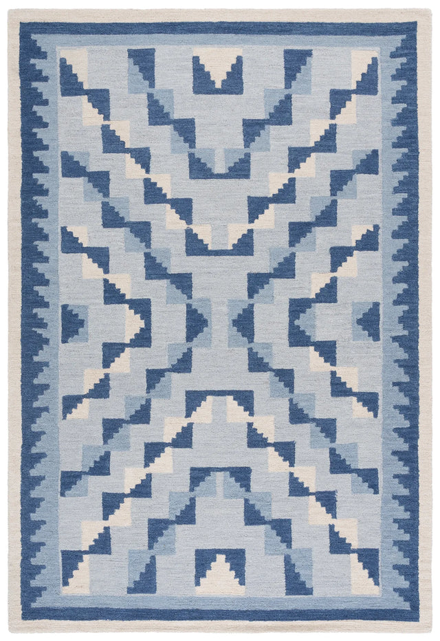 Safavieh Kenya 4'-0" x 6'-0" Rug in Blue / Ivory