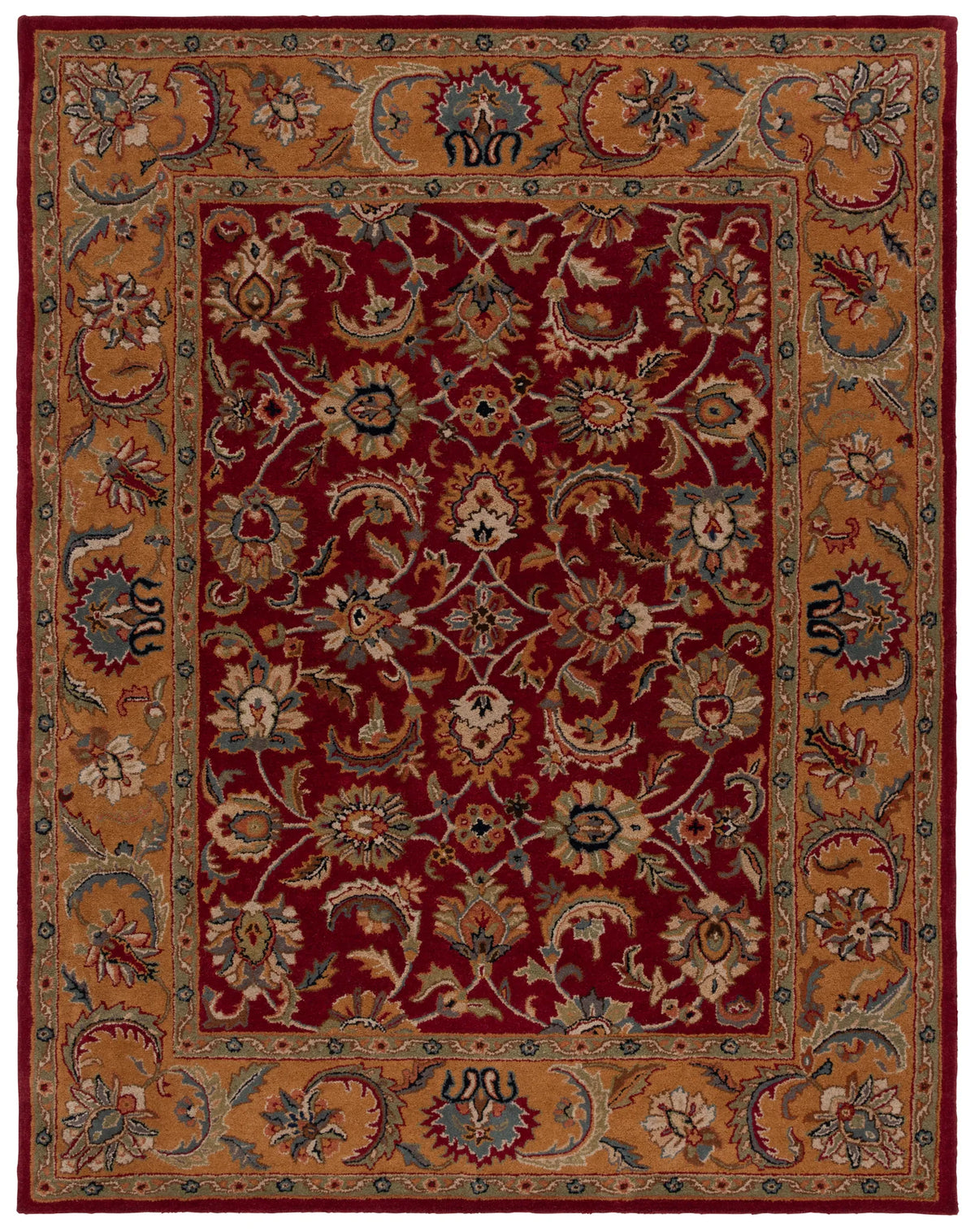 Safavieh Classic 9'-6" x 13'-6" Rug in Red / Gold
