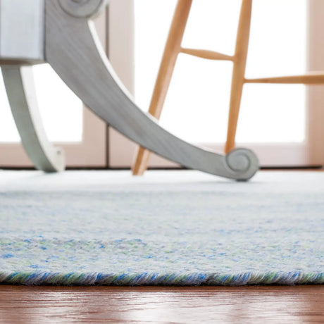 Safavieh Braided 5'-0" x 5'-0" Rug in Green / Blue