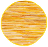 Safavieh Rag Rug 6'-0" x 6'-0" Rug in Yellow / Multi