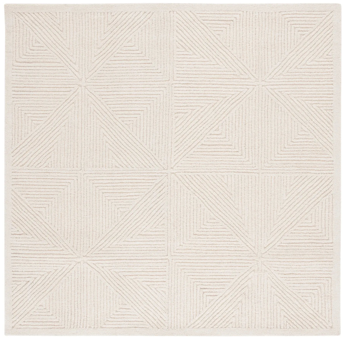 Safavieh Textural 6'-0" x 6'-0" Rug in Ivory