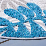 Safavieh Cabana 5'-3" x 5'-3" Rug in Grey / Blue