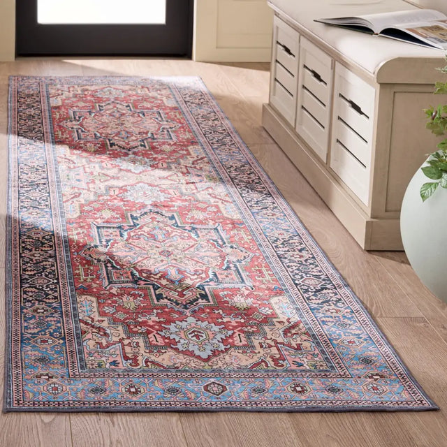 Safavieh Arizona 2'-6" x 8'-0" Rug in Rust / Blue