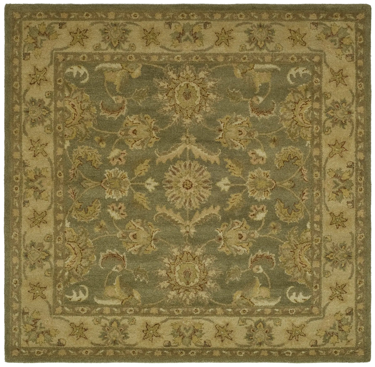 Safavieh Antiquity 6'-0" x 6'-0" Rug in Green / Gold