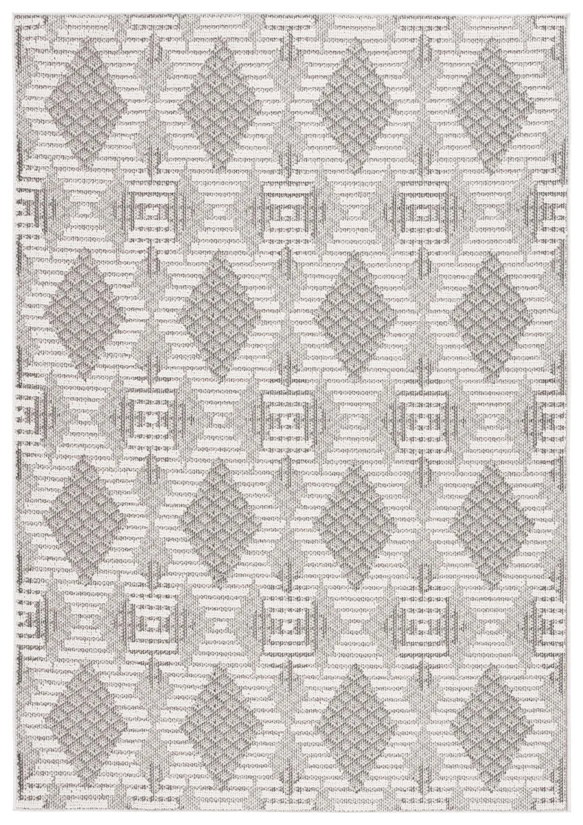 Safavieh Global 4'-0" x 6'-0" Rug in Grey / Ivory