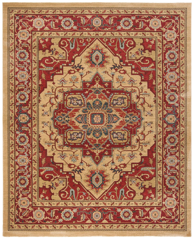 Safavieh Mahal 10'-0" x 14'-0" Rug in Red / Natural