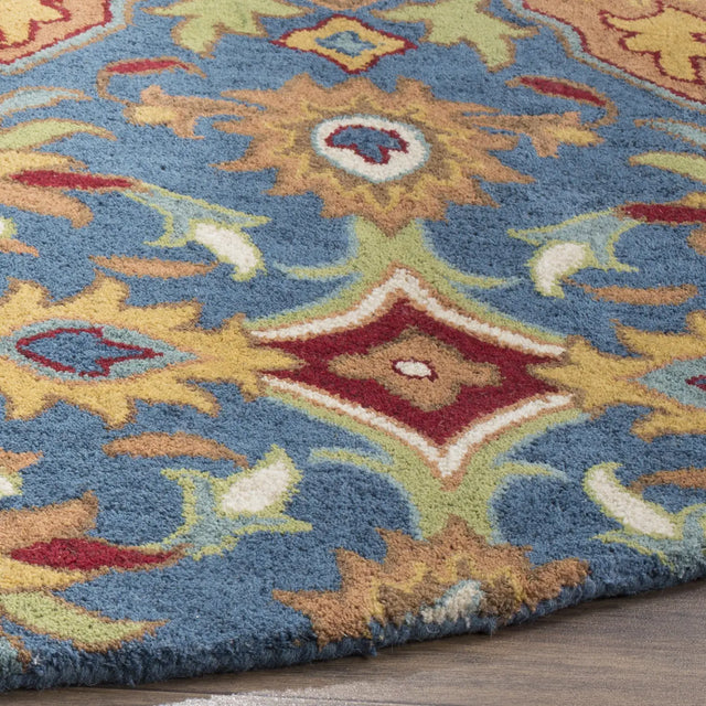 Safavieh Heritage 6'-0" x 6'-0" Rug in Camel / Blue