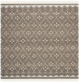 Safavieh Natural Kilim 7'-0" x 7'-0" Rug in Brown / Ivory