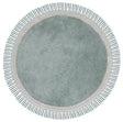 Safavieh Easy Care 3'-0" x 3'-0" Rug in Teal / Ivory
