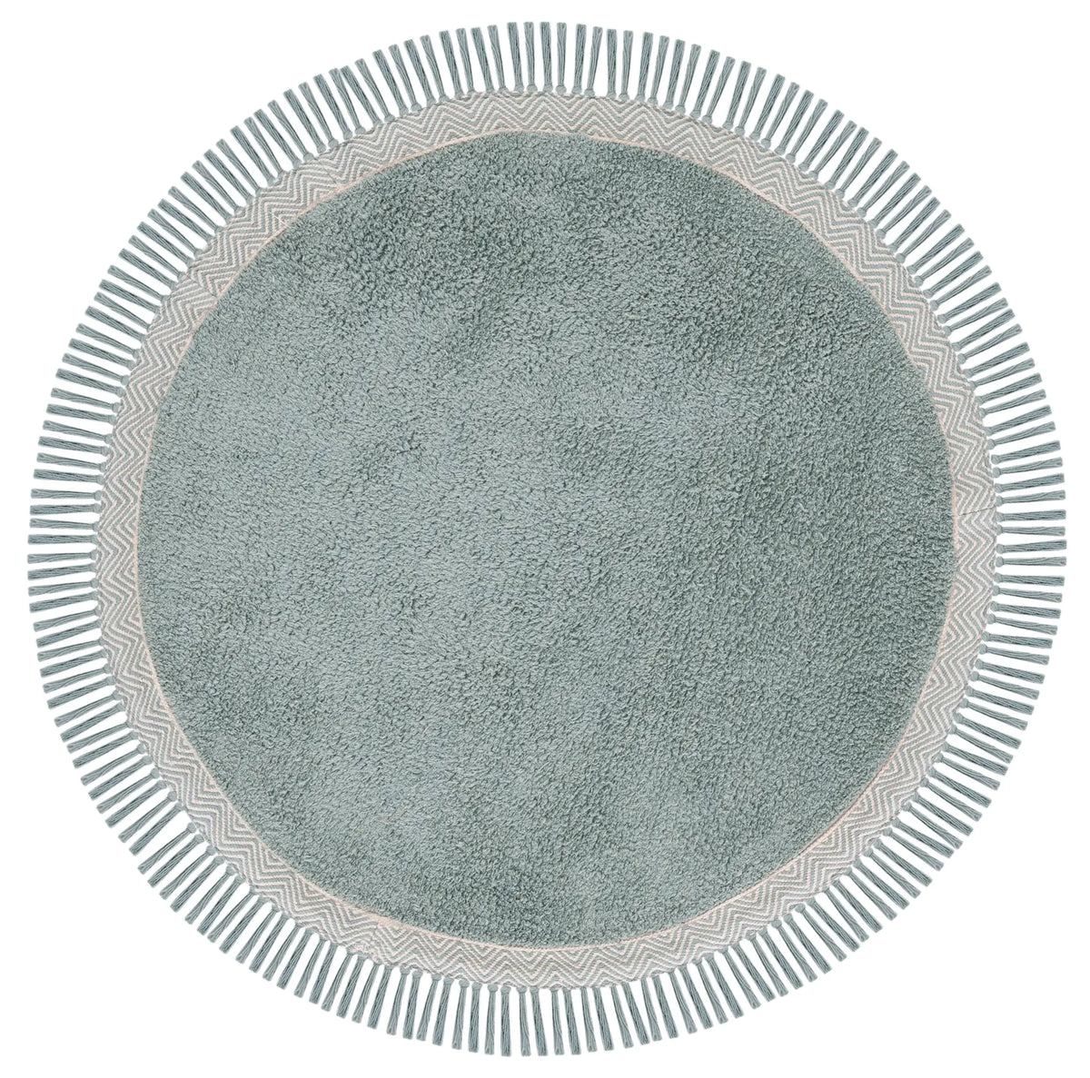 Safavieh Easy Care 3'-0" x 3'-0" Rug in Teal / Ivory