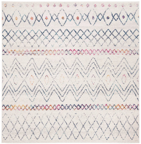 Safavieh Madison 700 6'-7" x 6'-7" Rug in Ivory / Dark Blue