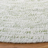 Safavieh Braided 5'-0" x 5'-0" Rug in Ivory / Green