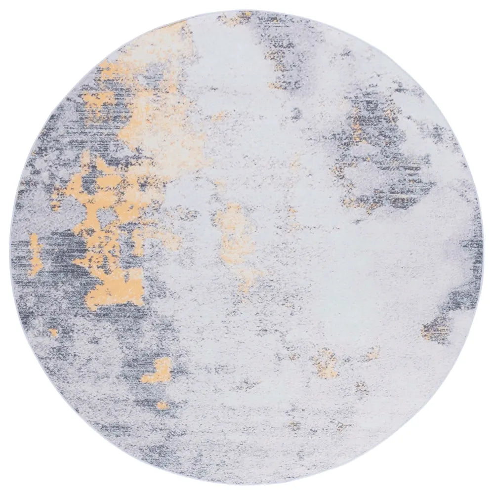Safavieh Tacoma 6'-0" x 6'-0" Rug in Grey / Gold