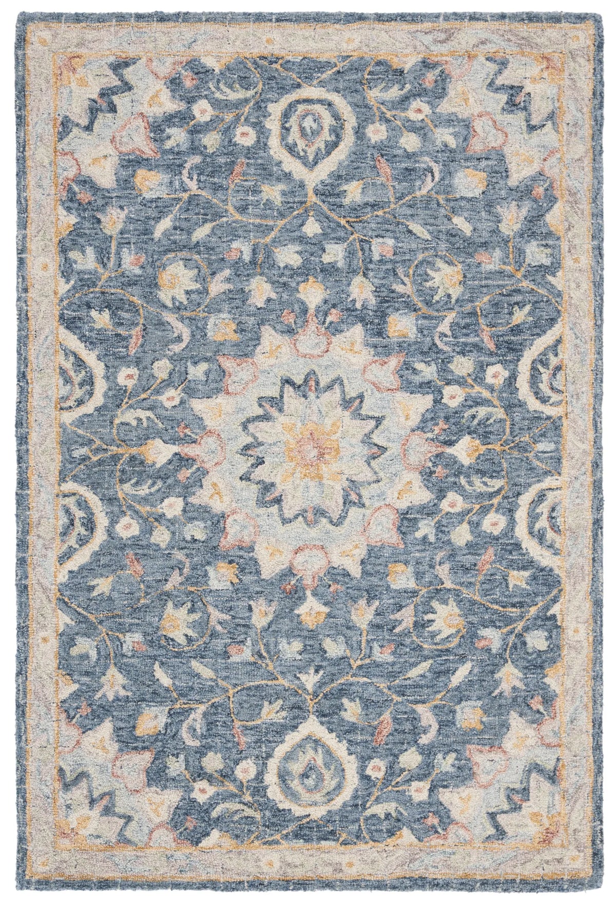 Safavieh Blossom 4'-0" x 6'-0" Rug in Navy / Multi