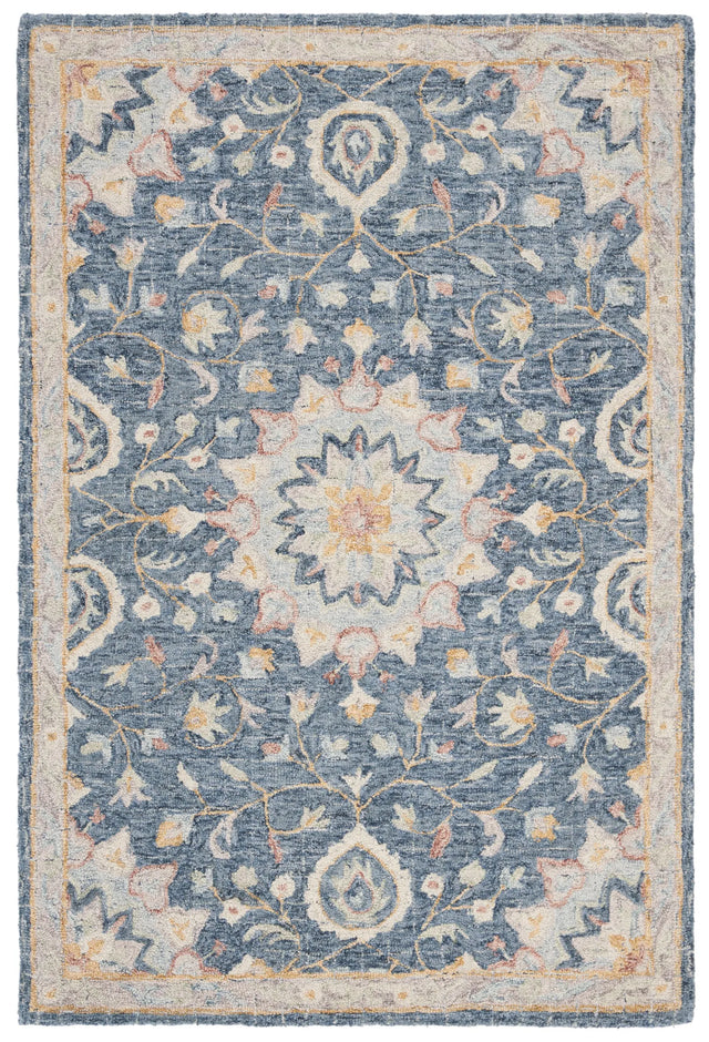 Safavieh Blossom 4'-0" x 6'-0" Rug in Navy / Multi