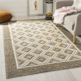 Safavieh Vermont 4'-0" x 6'-0" Rug in Beige / Ivory