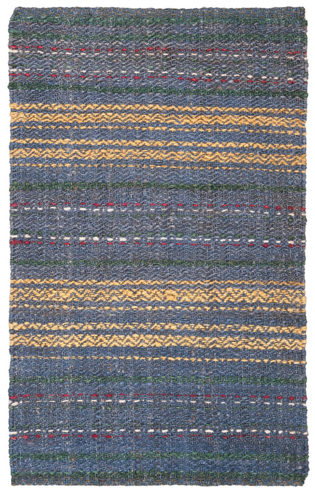 Safavieh Natural Fiber 3'-0" x 5'-0" Rug in Blue / Gold