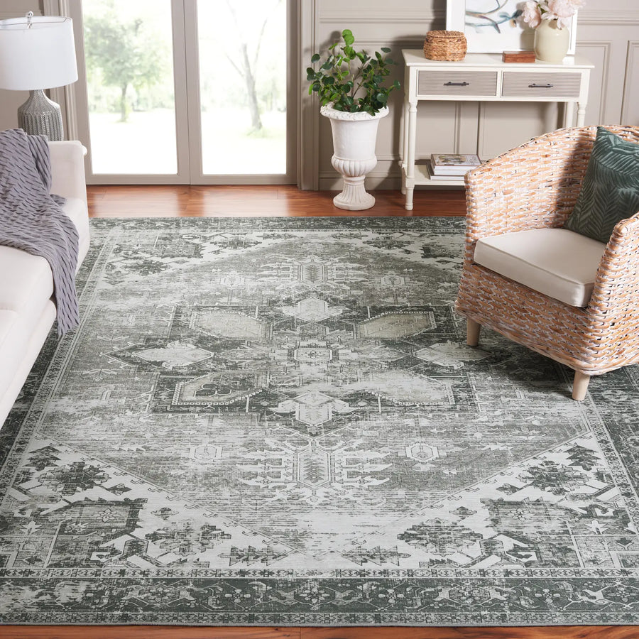 Safavieh Tucson 10'-0" x 14'-0" Rug in Dark Sage / Ivory
