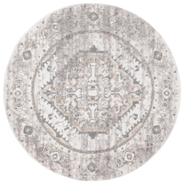Safavieh Maya 6'-7" x 6'-7" Rug in Ivory / Grey Beige