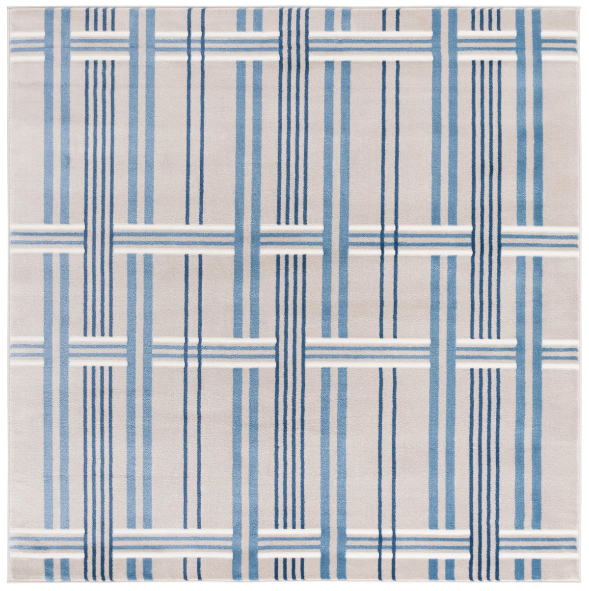 Safavieh Groove 6'-7" x 6'-7" Rug in Beige / Blue