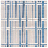 Safavieh Groove 6'-7" x 6'-7" Rug in Beige / Blue