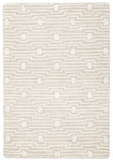 Safavieh Micro-Loop 4'-0" x 6'-0" Rug in Light Grey / Ivory