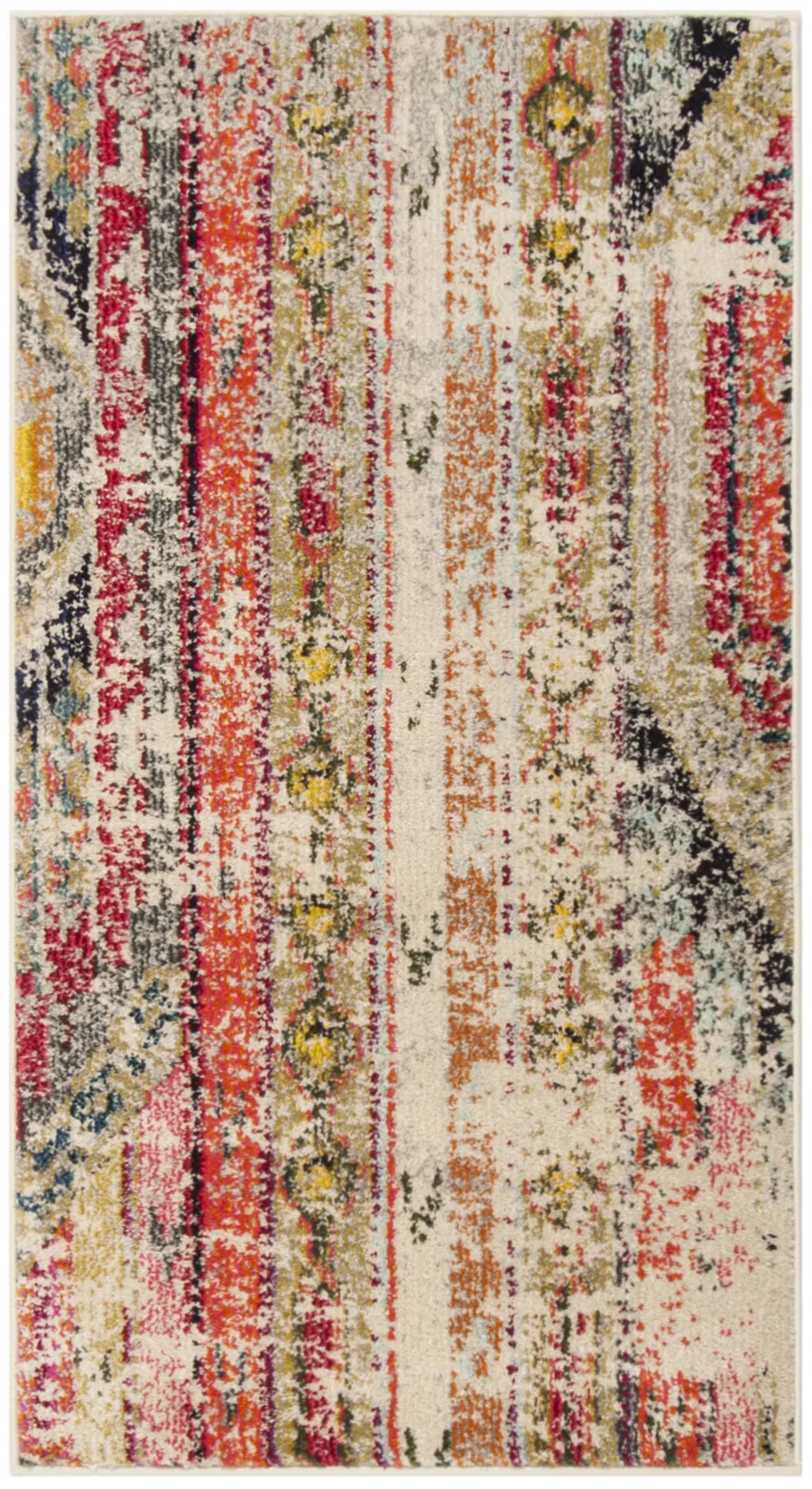 Safavieh Monaco 2'-2" x 4'-0" Rug in Light Grey / Multi