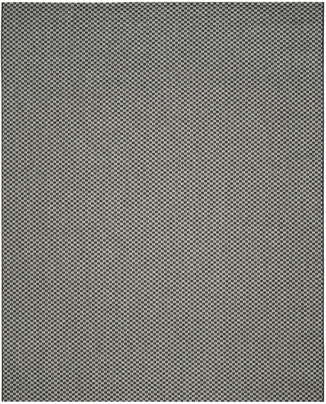 Safavieh Courtyard 10'-0" x 14'-0" Rug in Black / Light Grey