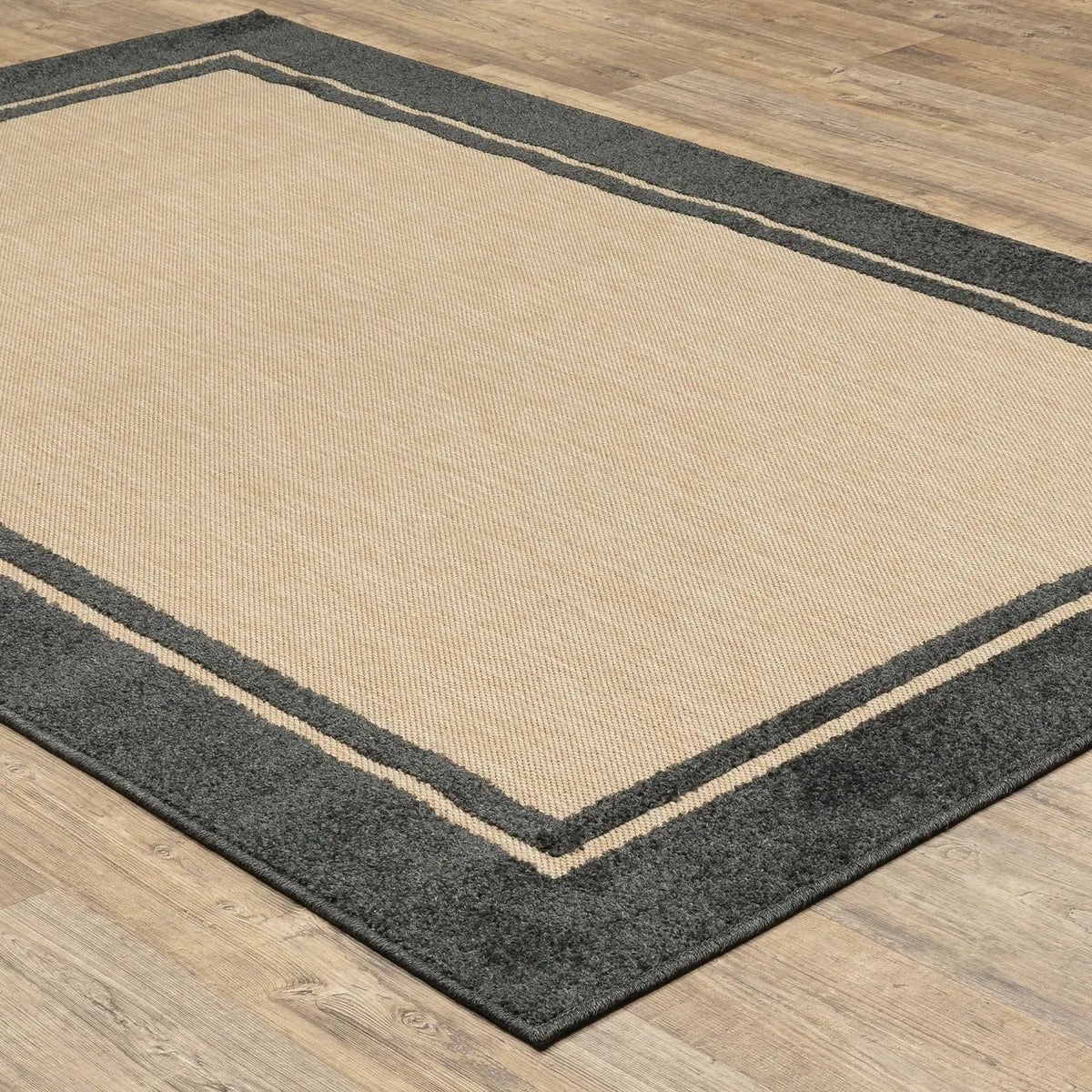 Oriental Weavers Sphinx Cayman 5594K Sand / Charcoal Rugs - angle detail