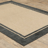 Oriental Weavers Sphinx Cayman 5594K Sand / Charcoal Rugs - angle detail