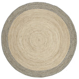 Safavieh Cape Cod 5'-0" x 5'-0" Rug in Ivory / Steel Grey