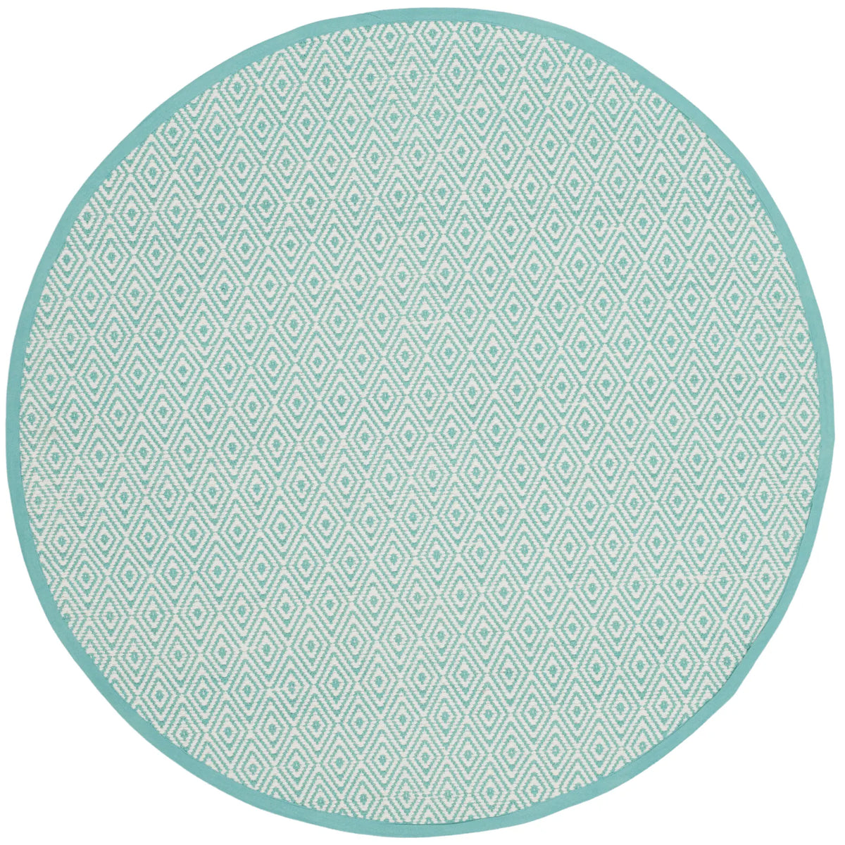 Safavieh Montauk 4'-0" x 4'-0" Rug in Ivory / Aqua