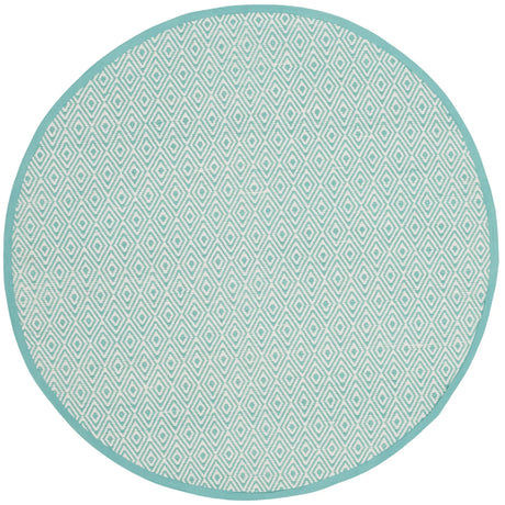 Safavieh Montauk 4'-0" x 4'-0" Rug in Ivory / Aqua