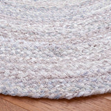 Safavieh Braided 5'-0" x 5'-0" Rug in Light Grey