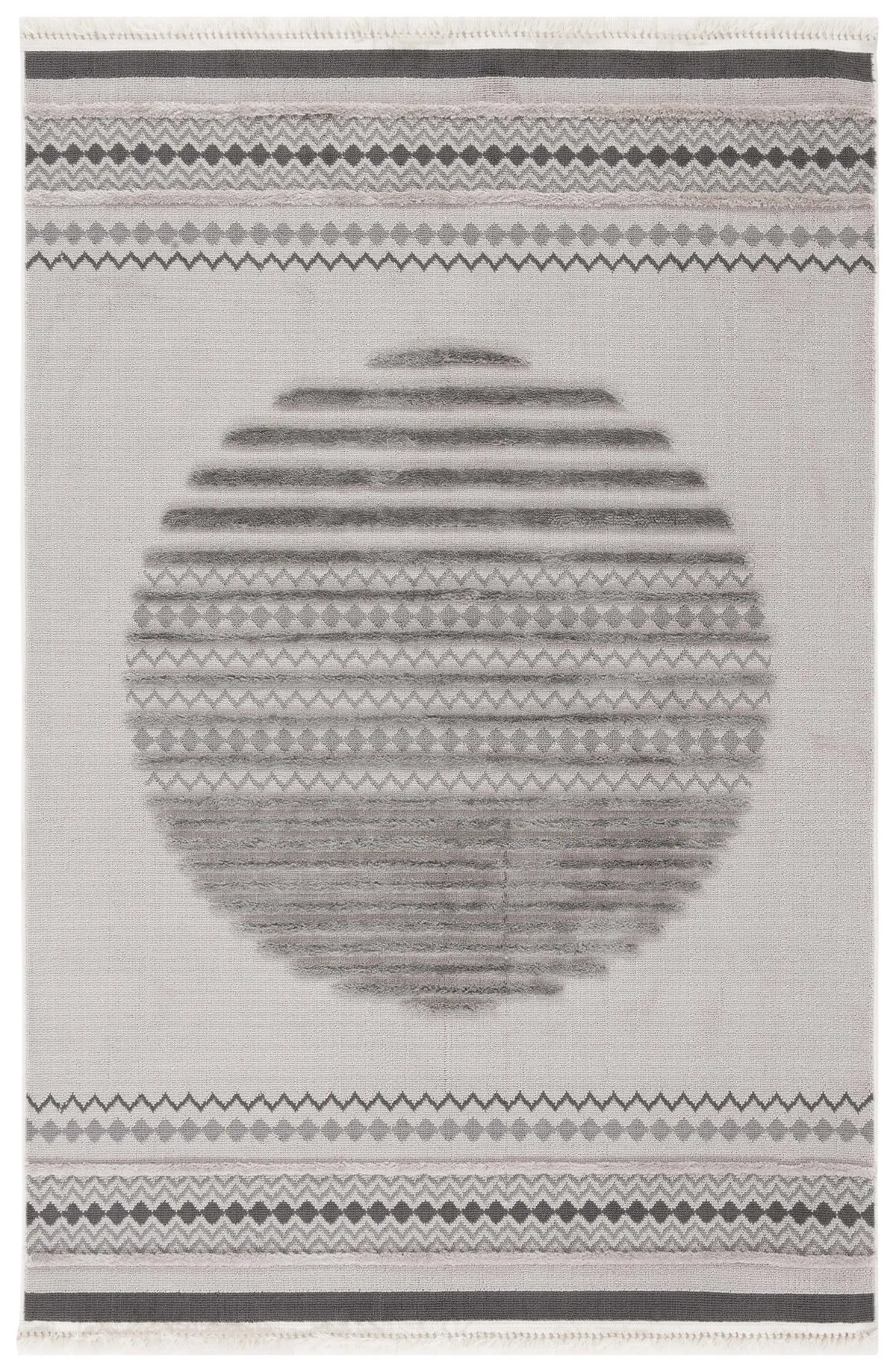 Safavieh Urban 4'-0" x 6'-0" Rug in Grey / Light Grey