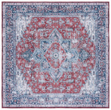 Safavieh Tucson 6'-0" x 6'-0" Rug in Red / Navy