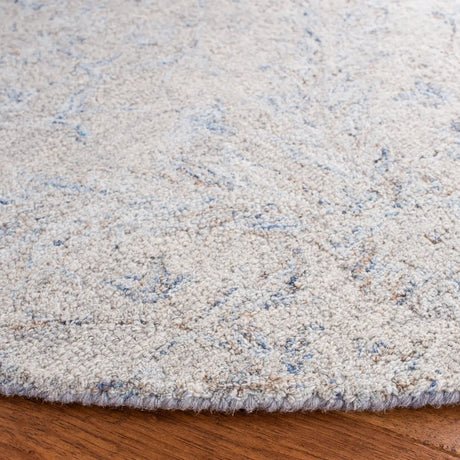 Safavieh Micro-Loop 5'-0" x 5'-0" Rug in Grey / Blue