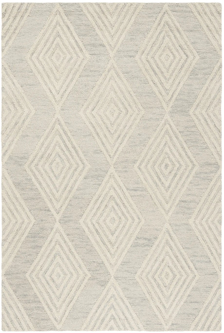 Safavieh Blossom 4'-0" x 6'-0" Rug in Silver / Ivory