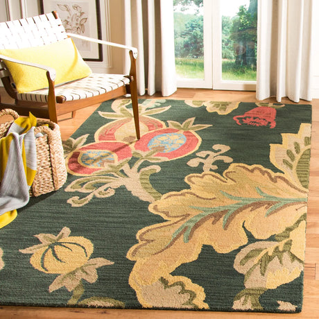 Safavieh Jardin 4'-0" x 6'-0" Rug in Black / Multi