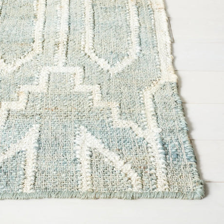 Safavieh Natural Fiber 4'-0" x 6'-0" Rug in Light Blue / Ivory