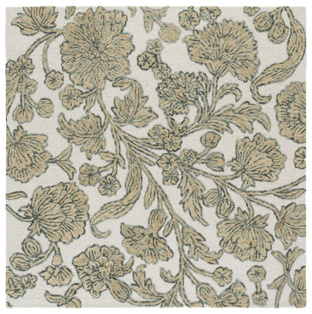 Safavieh Jardin 6'-0" x 6'-0" Rug in Ivory / Green