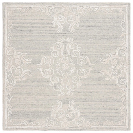 Safavieh Glamour 6'-0" x 6'-0" Rug in Silver / Ivory