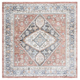 Safavieh Jasmine 5'-3" x 5'-3" Rug in Rust / Navy