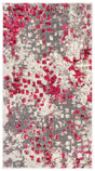 Safavieh Monaco 2'-2" x 4'-0" Rug in Grey / Fuchsia