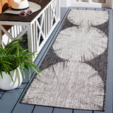 Safavieh Courtyard 2'-3" x 8'-0" Rug in Grey / Black
