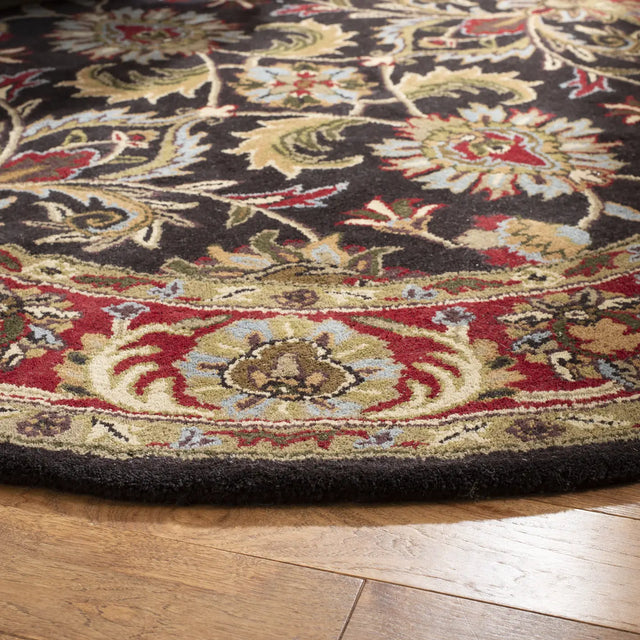 Safavieh Heritage 6'-0" x 6'-0" Rug in Chocolate / Red