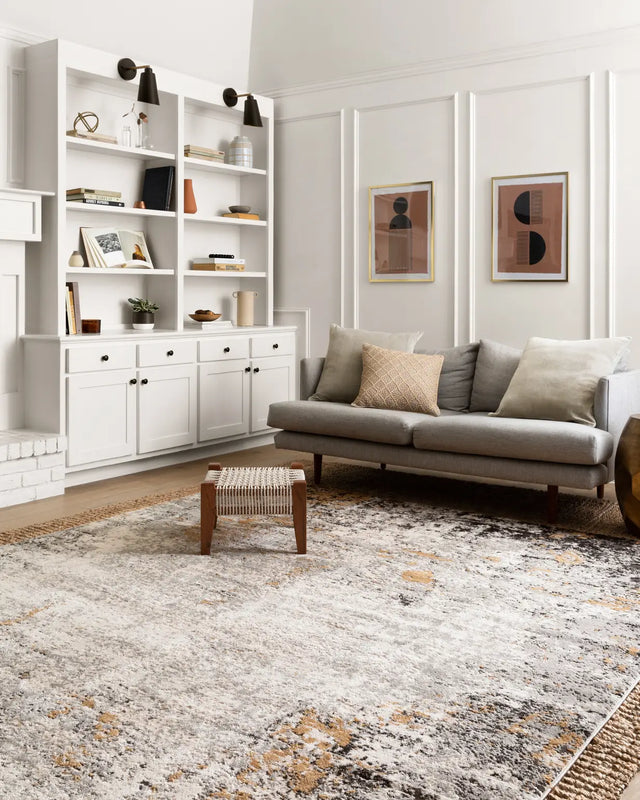 Loloi Alchemy Alc-02 Granite/Gold Rugs - room scene 1