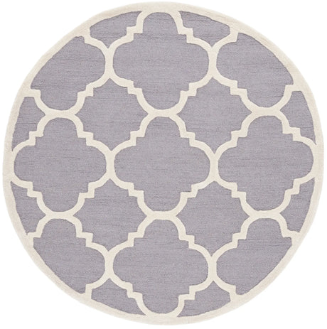 Safavieh Cambridge 6'-0" x 6'-0" Rug in Silver / Ivory