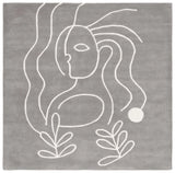 Safavieh Fifth Avenue 7'-0" x 7'-0" Rug in Grey / Ivory